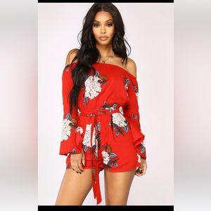 NWT Fashion Nova Floral Romper